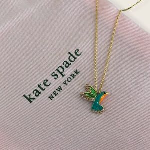 KATE SPADE Scenic Route Hummingbird Mini Pendant Necklace